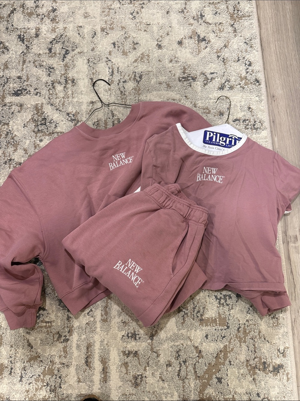 New Balance Mauve Pink Cozy Matching Set